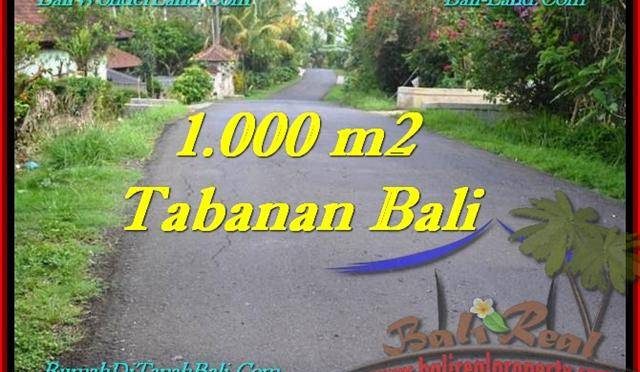 JUAL TANAH di TABANAN 1,000 m2 View Kebun